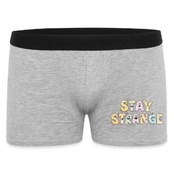 Strange Slime Script Textillus - Men's Boxer Shorts - heather grey - Front