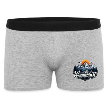 Wanderlust - Men's Boxer Shorts - heather grey - Front
