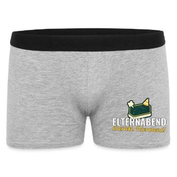 Elternabend überlebt. Feierabend! – Lehrer-Shirt - Männer Boxer Shorts - Grau meliert - Vorne