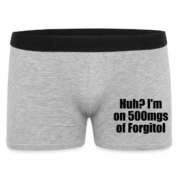 Yikes, I take 500 mg of Forgitol Teen Forget All - Men's Boxer Shorts - heather grey - Front