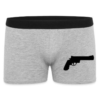 arme - Boxer Homme - gris chiné - Devant