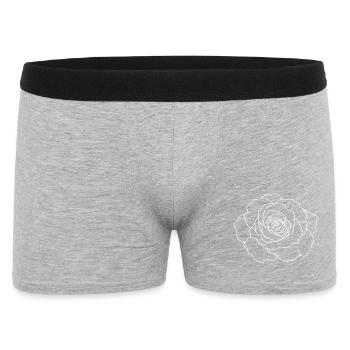 Filigree Rose - Men's Boxer Shorts - heather grey - Front