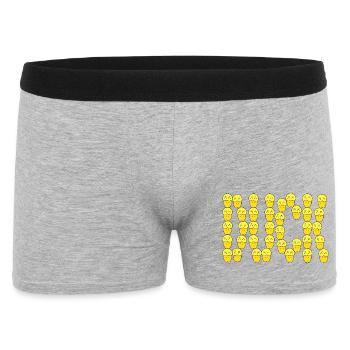 Cute duck typography - Men's Boxer Shorts - heather grey - Front