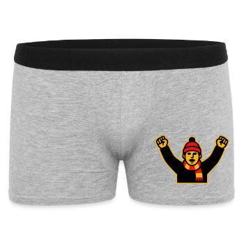 Icône des supporters de football en encouragement - Boxer Homme - gris chiné - Devant