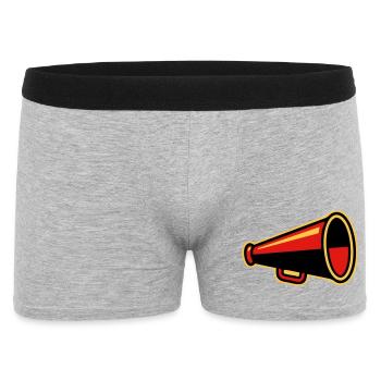 Red Megaphone Ultras Icon - Men's Boxer Shorts - heather grey - Front