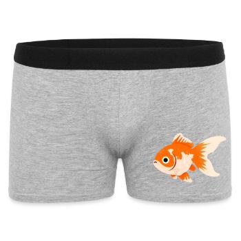 Comet Goldfish Cartoon Splash - Men's Boxer Shorts - heather grey - Front