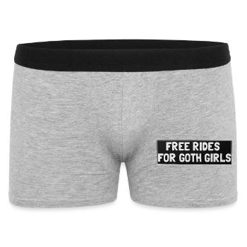 Free rides for gothic girls - Men's Boxer Shorts - heather grey - Front