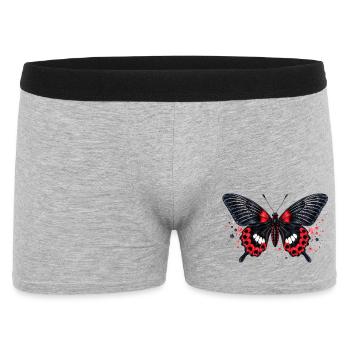 Papillon rose commun Pachliopta aristolochiae - Boxer Homme - gris chiné - Devant