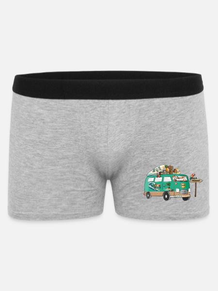  Hawaii Camper Wohnmobil - Männer Boxer Shorts - Grau meliert