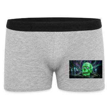 Halloween - Männer Boxer Shorts - Grau meliert - Vorne
