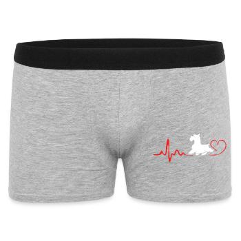 Scottish Terrier - Männer Boxer Shorts - Grau meliert - Vorne