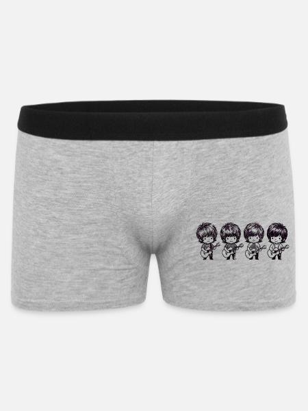 Die fabelhafte Vierband - Männer Boxer Shorts - Grau meliert