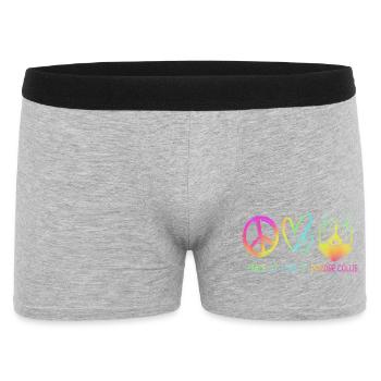 Border Collie - Männer Boxer Shorts - Grau meliert - Vorne