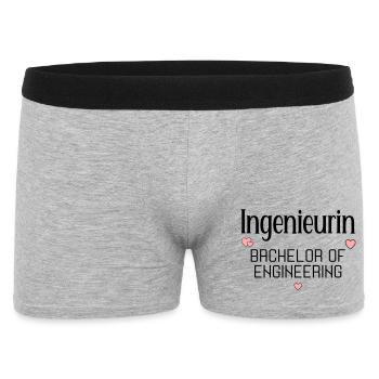 Studium Ingenieurwissenschaften Ingenieurin - Männer Boxer Shorts - Grau meliert - Vorne