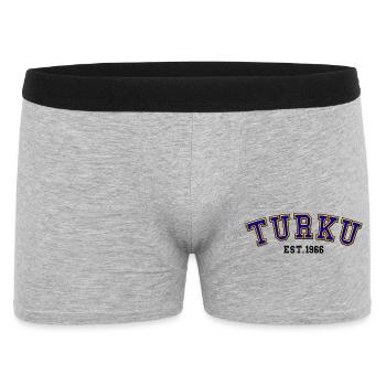 Turku gegründet 1966 – Geburtstag - Männer Boxer Shorts - Grau meliert - Vorne