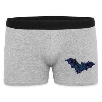 Fliegende Poly Stil Fledermaus - Männer Boxer Shorts - Grau meliert - Vorne