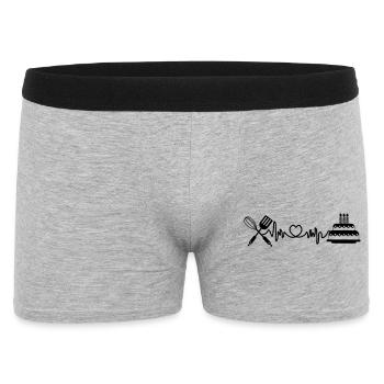 Cuisine cardio fréquence cardiaque - Boxer Homme - gris chiné - Devant