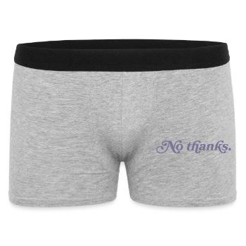 Nein, danke. - Männer Boxer Shorts - Grau meliert - Vorne
