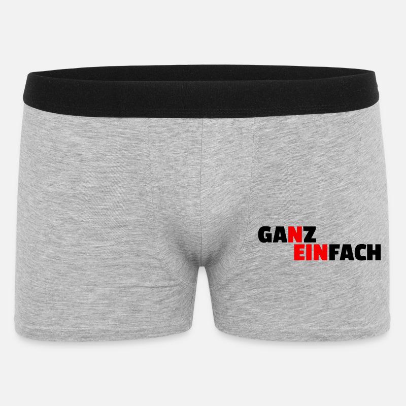 SIMPLEMENT NON - Boxer Homme - gris chiné
