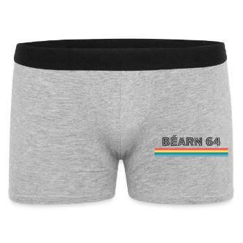 Bearni 64 T-Shirt Humor Gift - Men's Boxer Shorts - heather grey - Front