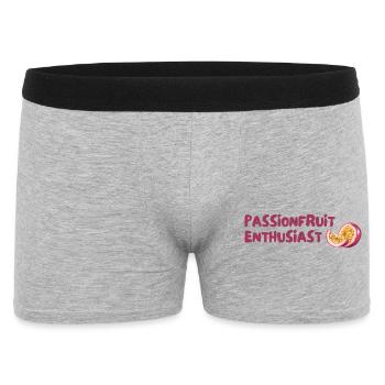Passionsfrucht Enthusiast - Männer Boxer Shorts - Grau meliert - Vorne