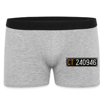 Vorderes Kennzeichen – CT46 - Männer Boxer Shorts - Grau meliert - Vorne