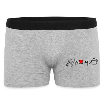 Cuisiner est mon cardio - Boxer Homme - gris chiné - Devant