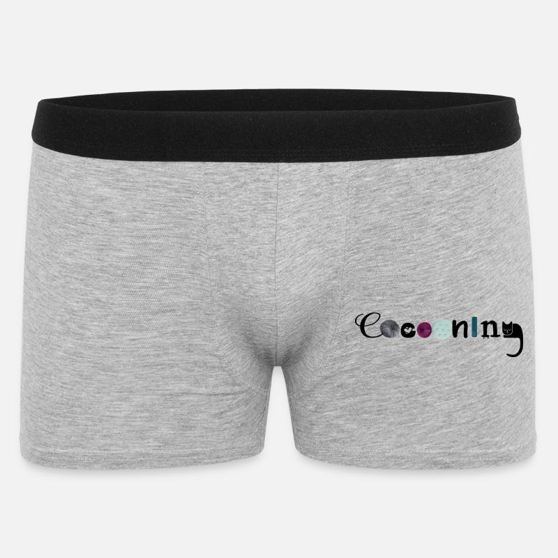 cocooning - Boxer Homme - gris chiné