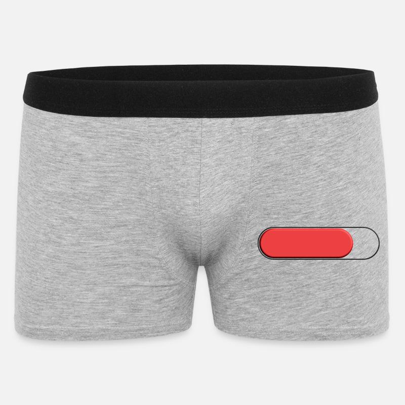 Small red gauge (loading) - Men's Boxer Shorts - heather grey