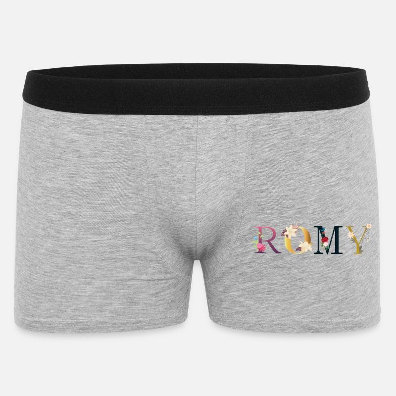 Romy - Männer Boxer Shorts - Grau meliert