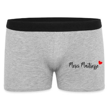 MISTRESS. THANK YOU. THANK YOU MISTRESS. GIFT - Men's Boxer Shorts - heather grey - Front