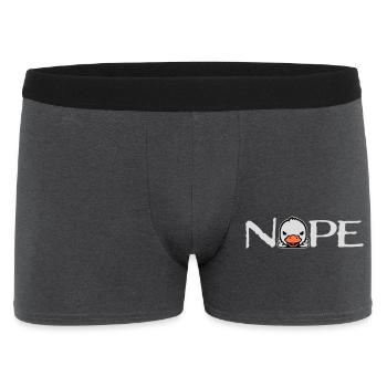 Oie Nope Majeur Méchant Insulte Canard Coquin - Boxer Homme - charbon - Devant