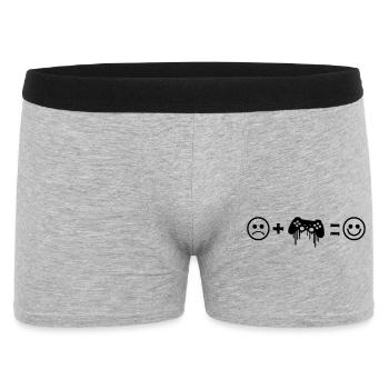 Le jeu vidéo vous rend heureux - Boxer Homme - gris chiné - Devant