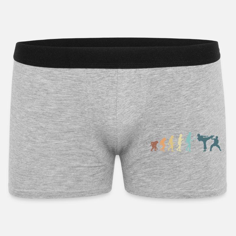 Kampfsport Evolution Karate MMA Kämpfer - Männer Boxer Shorts - Grau meliert