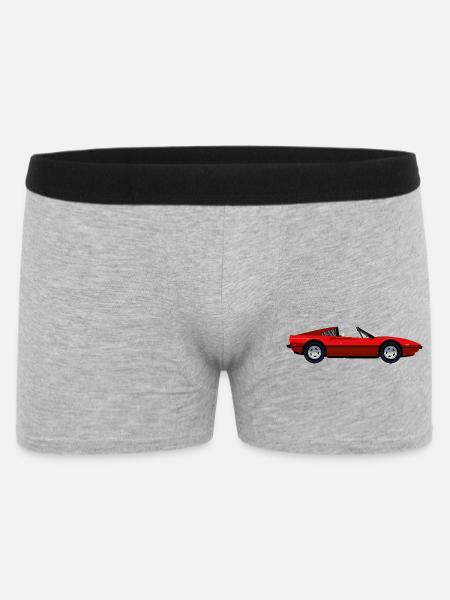 RED SPORTS CAR - Men's Boxer Shorts - heather grey
