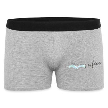 T-shirt inspiré de l’océan sous la surface - Boxer Homme - gris chiné - Devant