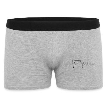 Healing is not linear - cardiogram - Men's Boxer Shorts - heather grey - Front