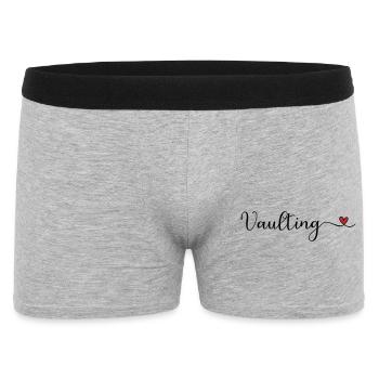 Vaulting Heart - Männer Boxer Shorts - Grau meliert - Vorne
