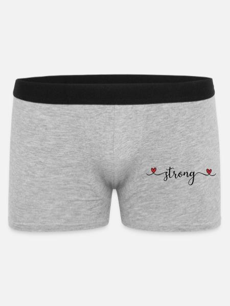 Stark - Männer Boxer Shorts - Grau meliert