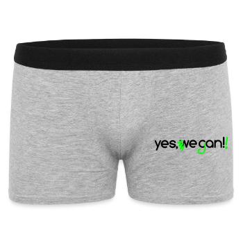 yes vegan - Boxer Homme - gris chiné - Devant