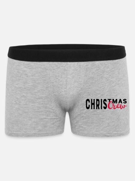 Christmas - Men's Boxer Shorts - heather grey