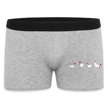 Chickens 4 gang - Men's Boxer Shorts - heather grey - Front