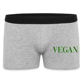 VEGAN - Men's Boxer Shorts - heather grey - Front
