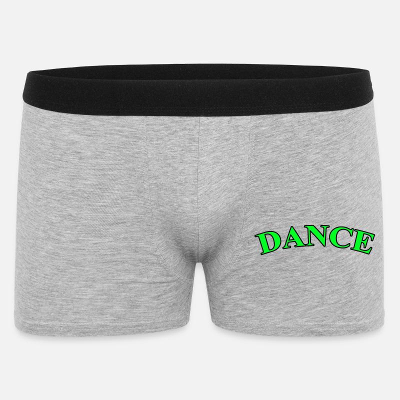 Dansons - Vert - Boxer Homme - gris chiné