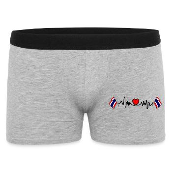 Cardio de fréquence cardiaque pour la Thaïlande - Boxer Homme - gris chiné - Devant