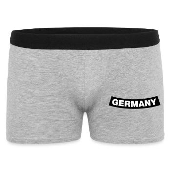 Germany Chapter Element (JGA MC-Rocker-Design) - Männer Boxer Shorts - Grau meliert - Vorne