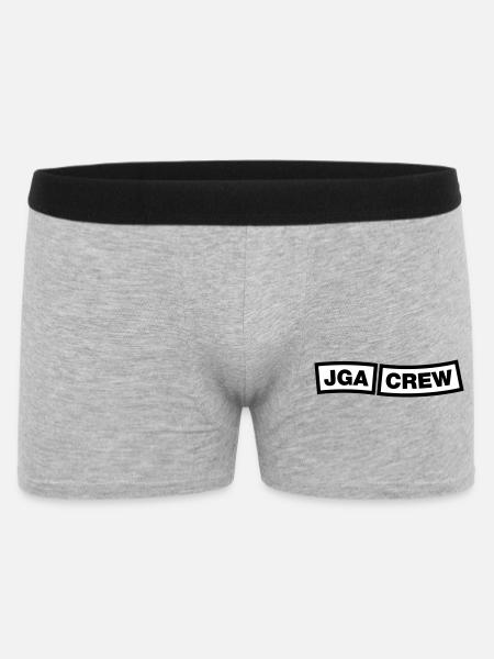 Bachelor Party Crew - Emblem - Men's Boxer Shorts - heather grey