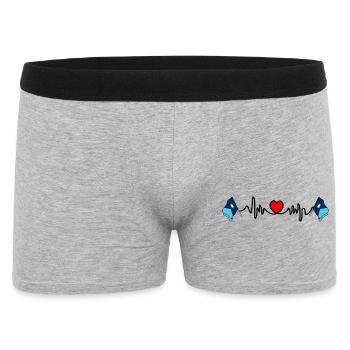 Cardio de fréquence cardiaque pour Minnesota - Boxer Homme - gris chiné - Devant