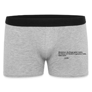 also done - Men's Boxer Shorts - heather grey - Front