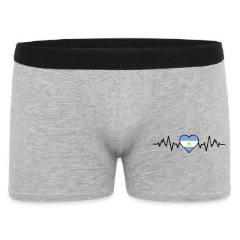 Argentina Heartbeat - Men's Boxer Shorts - heather grey - Front